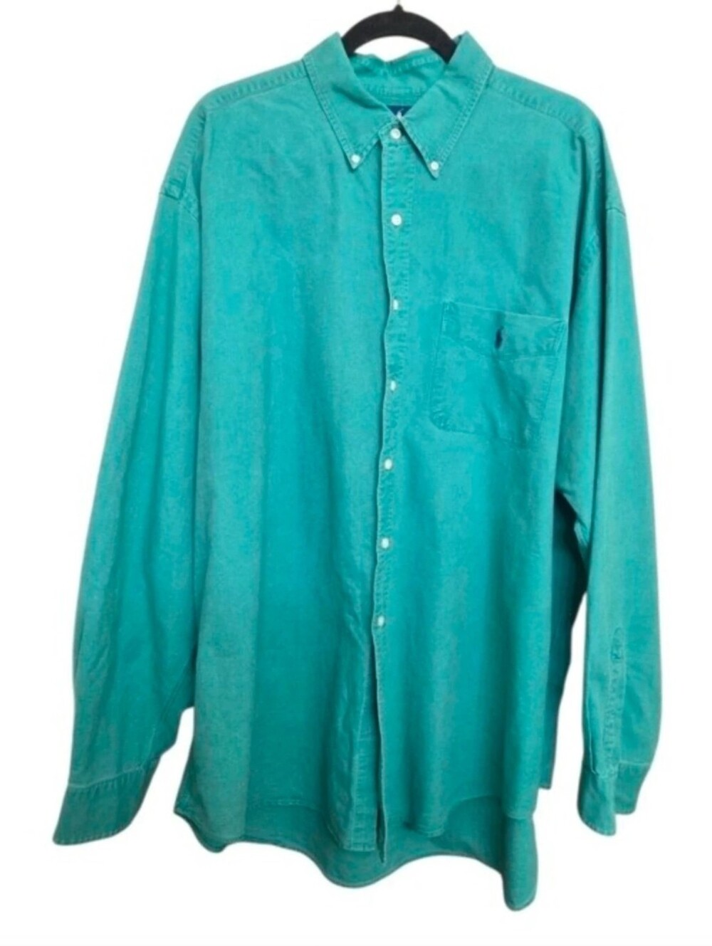 Ralph Lauren Blake Men’s XXL Green 100% Cotton Button Down Shirt